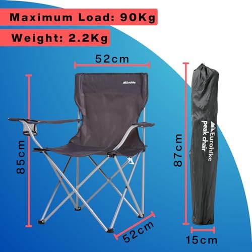 Folding Chair with Drinks Holder & Arm Rests