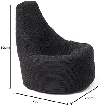 Home Hut Beanbag Chair Adult Jumbo Cord Seat