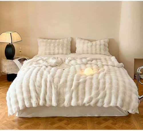 Faux Rabbit Fur Luxury Plush Sherpa Throw Blanket