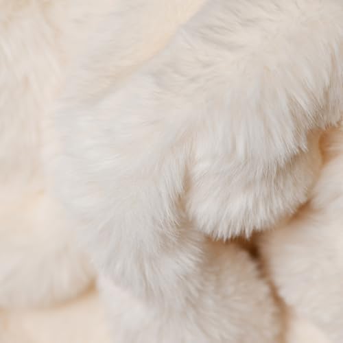 Faux Rabbit Fur Luxury Plush Sherpa Throw Blanket