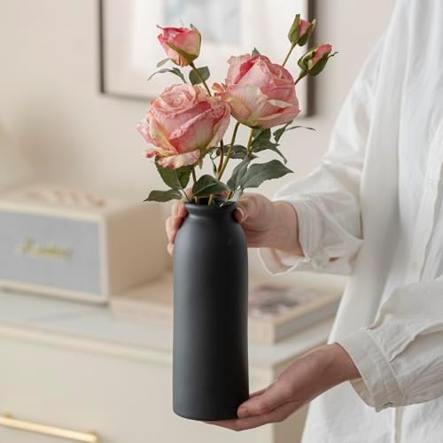 Set of 3 Small Ceramic Vases for Home Decor & Table Centrepieces