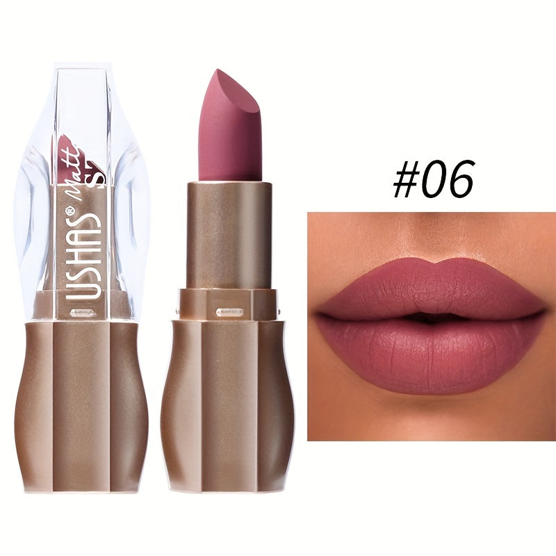 Kissable Colors: 12 Matte Long-Lasting Lipsticks-8