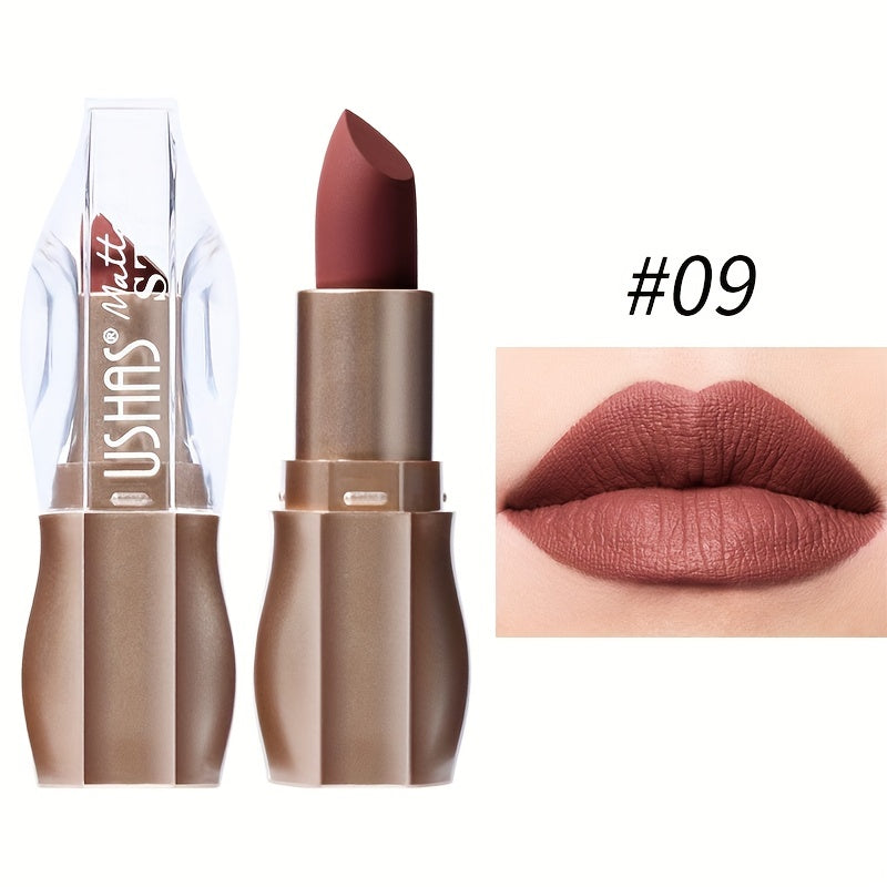 Kissable Colors: 12 Matte Long-Lasting Lipsticks-11