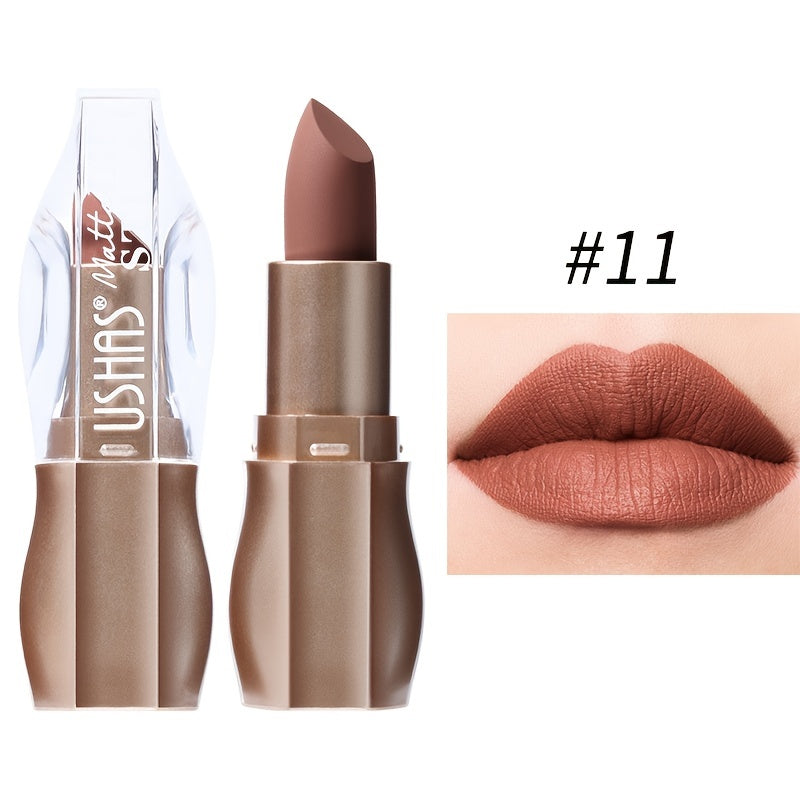 Kissable Colors: 12 Matte Long-Lasting Lipsticks-13